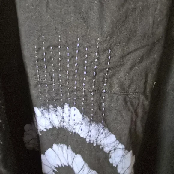 MARKET PLACE Hand Work Of India  Black and Purple Women's Tunnic One Size Cotton - Picture 7 of 9